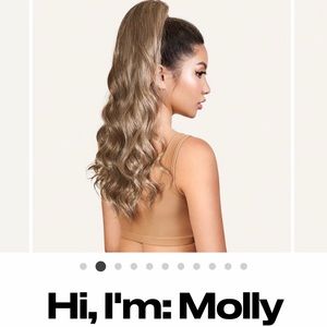 insert name here dark brown molly ponytail